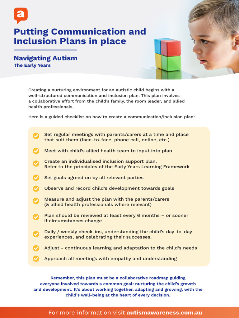 04 Navigating Autism Communication Plans | PDF