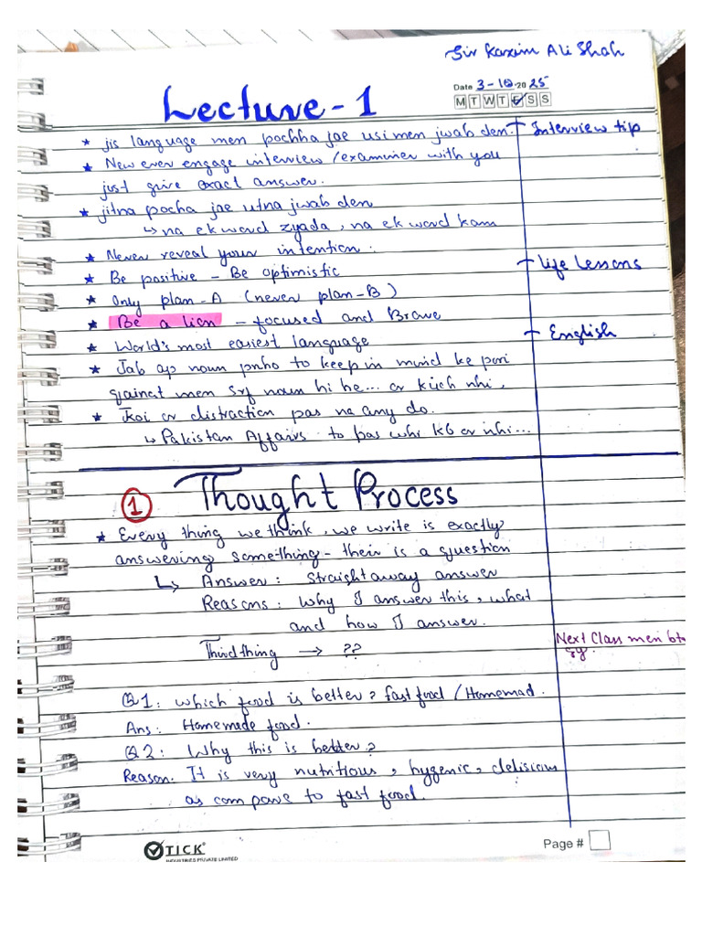 English 1st Lecture | PDF