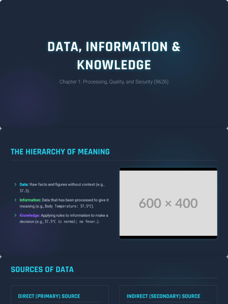 Chapter 1 - Data, Information & Knowledge | PDF