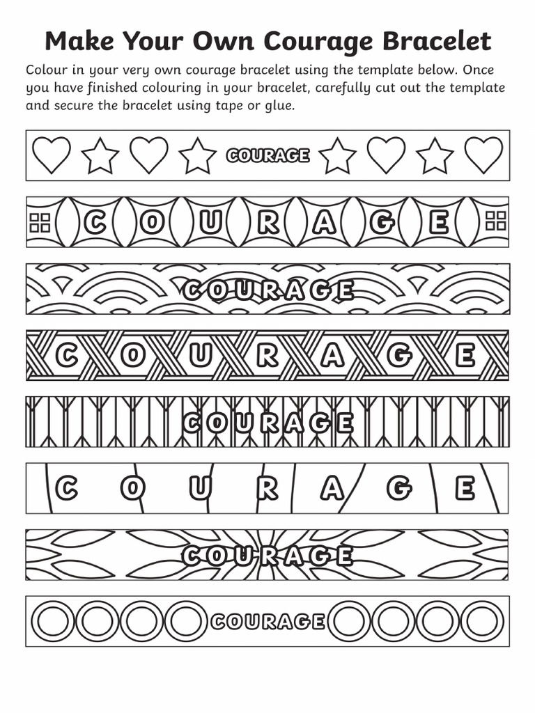 Bracelet Courage | PDF