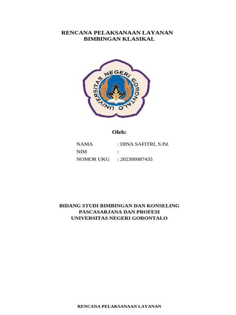 RPL Bimbingan Klasikal Bullying (BK) | PDF