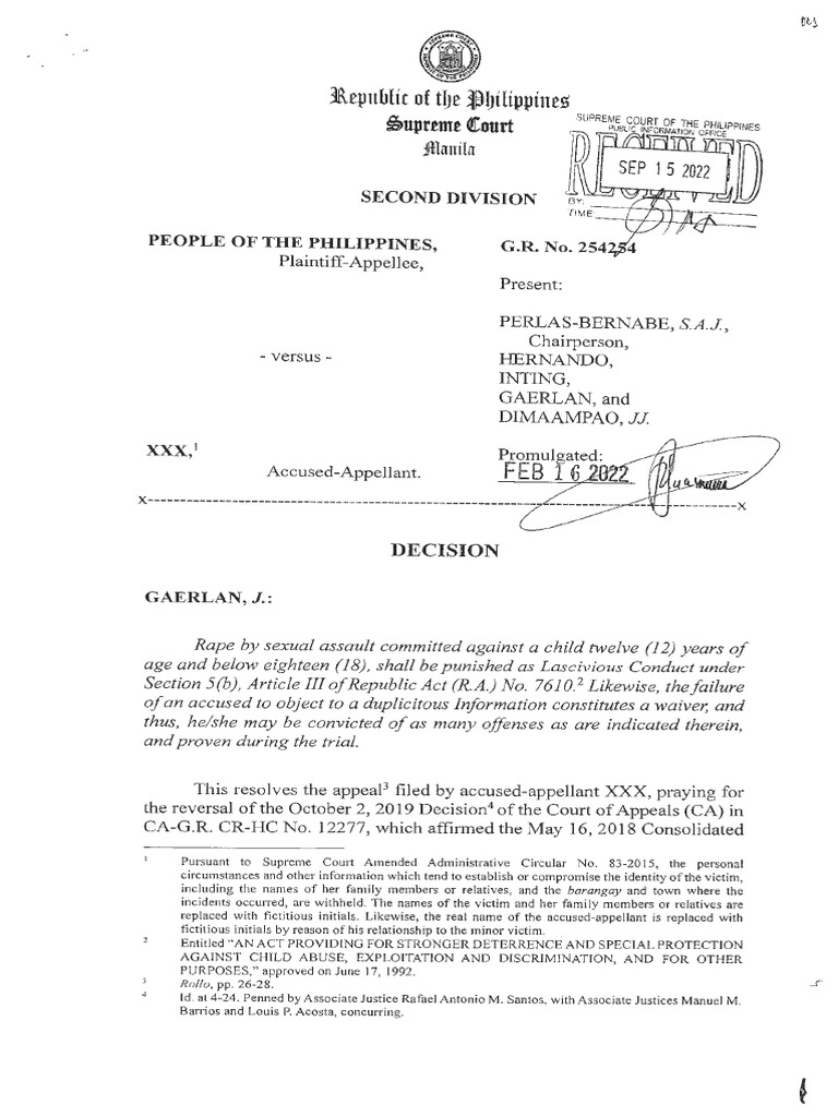 Sample Template for Court Ruling | PDF | Rape | Criminal Procedure In ...