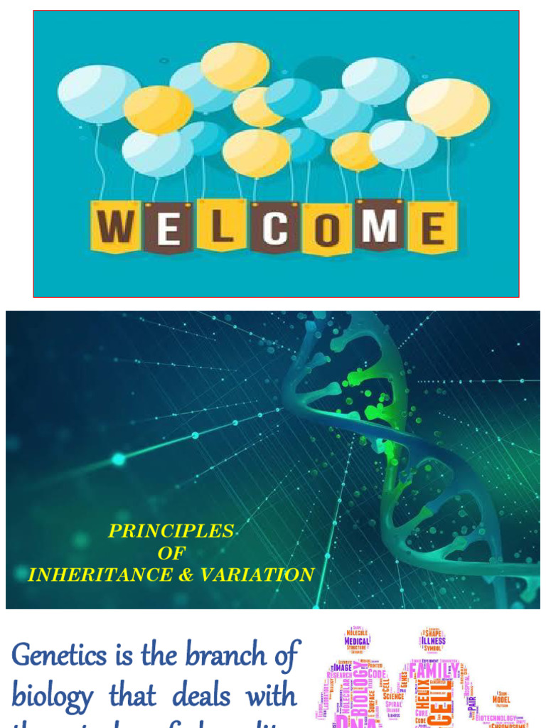 BIO-ZOOLOGY - LESSON - 4 - Principles of Inheritance and Variation ...