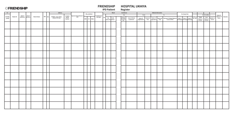 IPD Patient Register | PDF