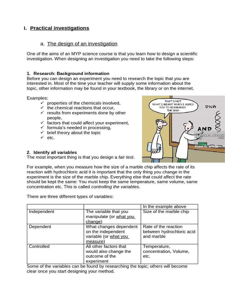 Practical Investigations | PDF | Experiment | Data