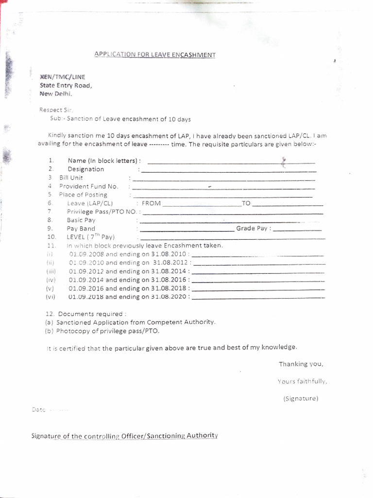 Leave Encashment | PDF