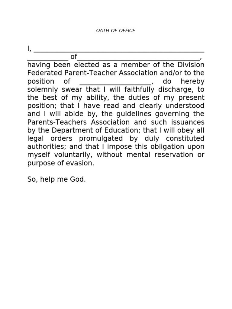Oath | PDF