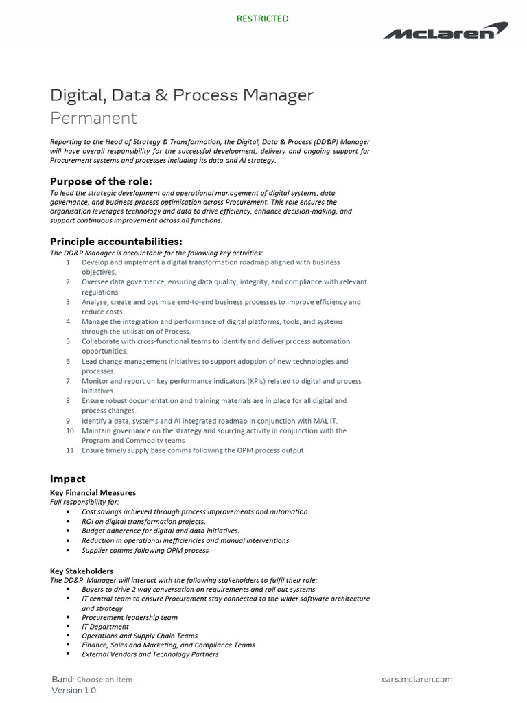 Digital Data and Process Manager | PDF | Governance | Procurement