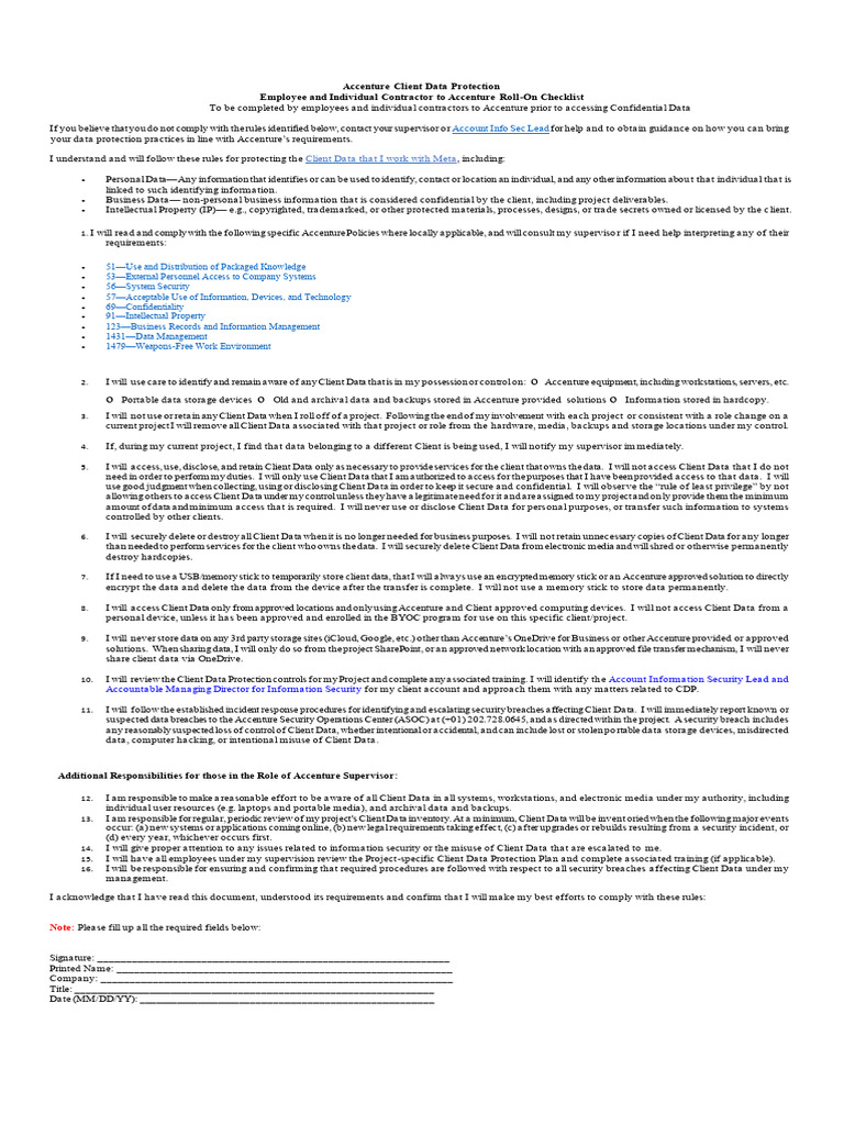 Global Operations CCA 2026 - With CDP Checklist | PDF | Information ...