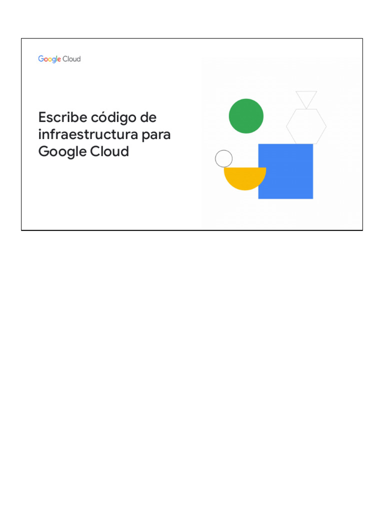 M3 T-TFGC-B Writing Infrastructure Code for Google Cloud ESLA | PDF ...