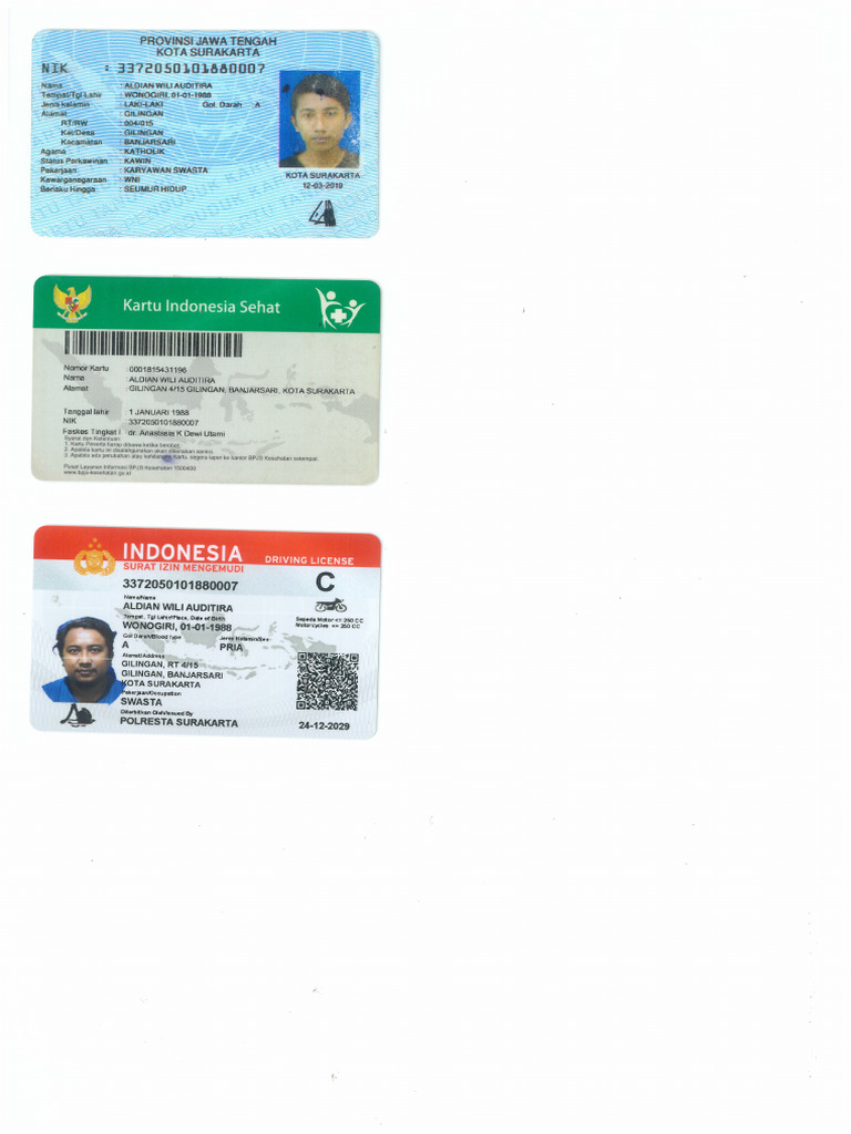 KTP, Kis, Sim | PDF