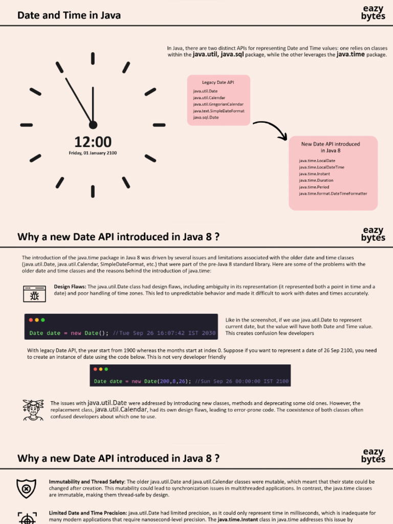 23 Section23 Date and Time in Java | PDF