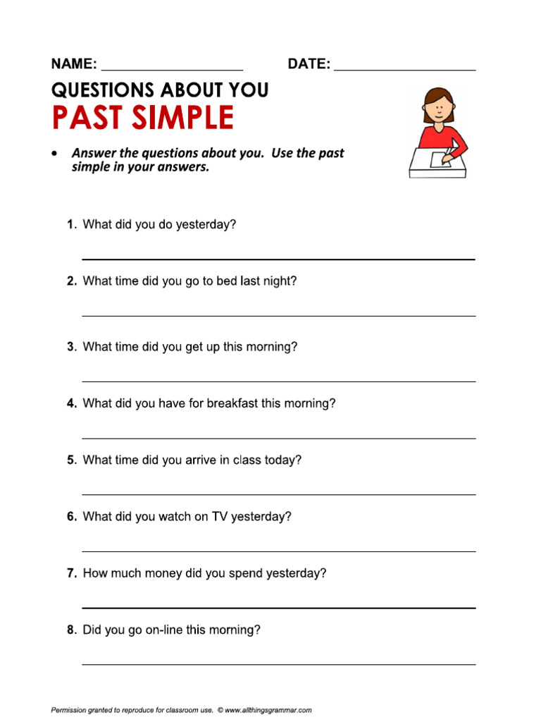 Past Simple Questions | PDF