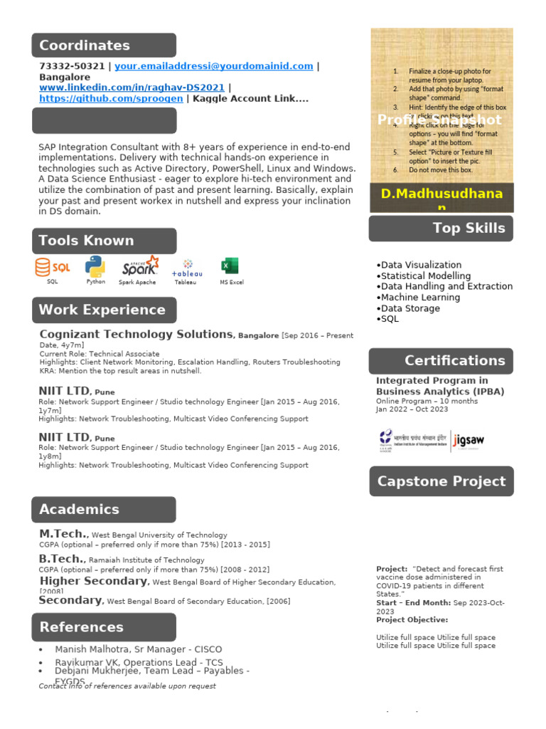 IPBA - Sample Resume - Final Version | PDF | Software | Computing