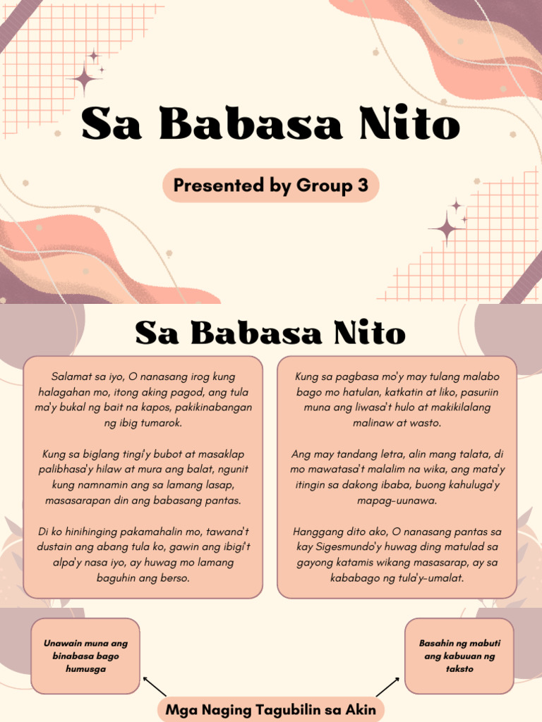Sa Babasa Nito | PDF