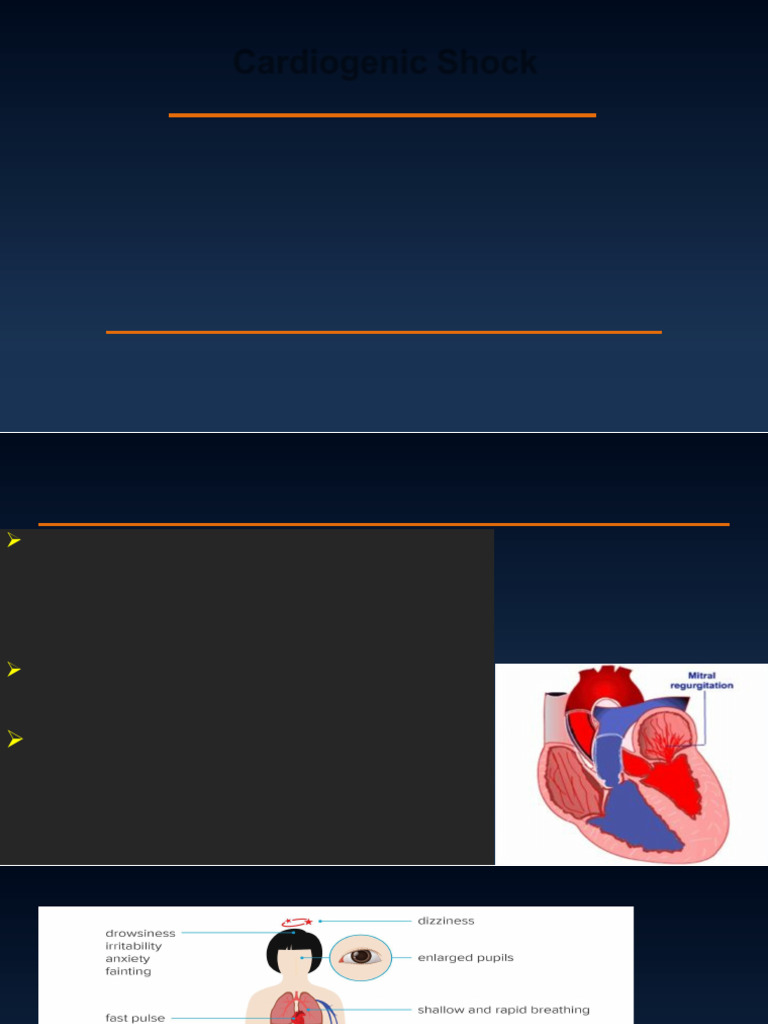 Cardiogenic Shock Presentation | PDF | Shock (Circulatory) | Myocardial ...