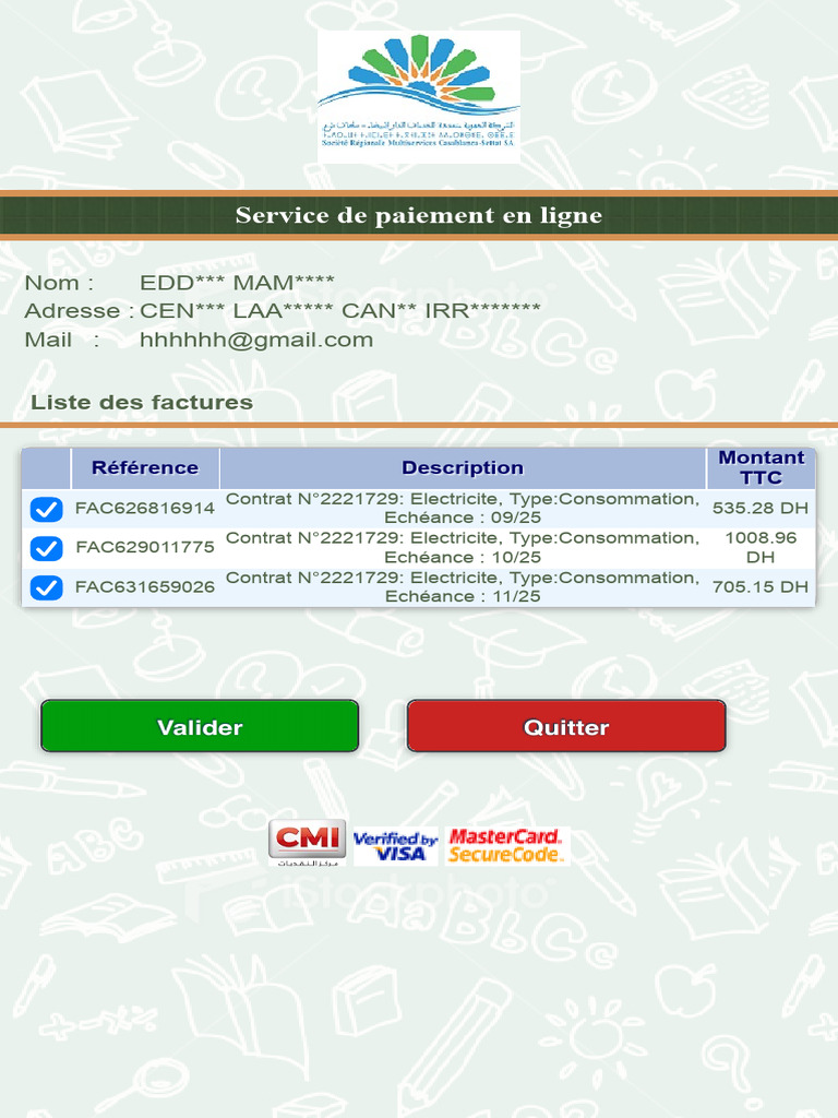 Fatourati - Ma - Paiement en Ligne de Vos Factures 9 | PDF