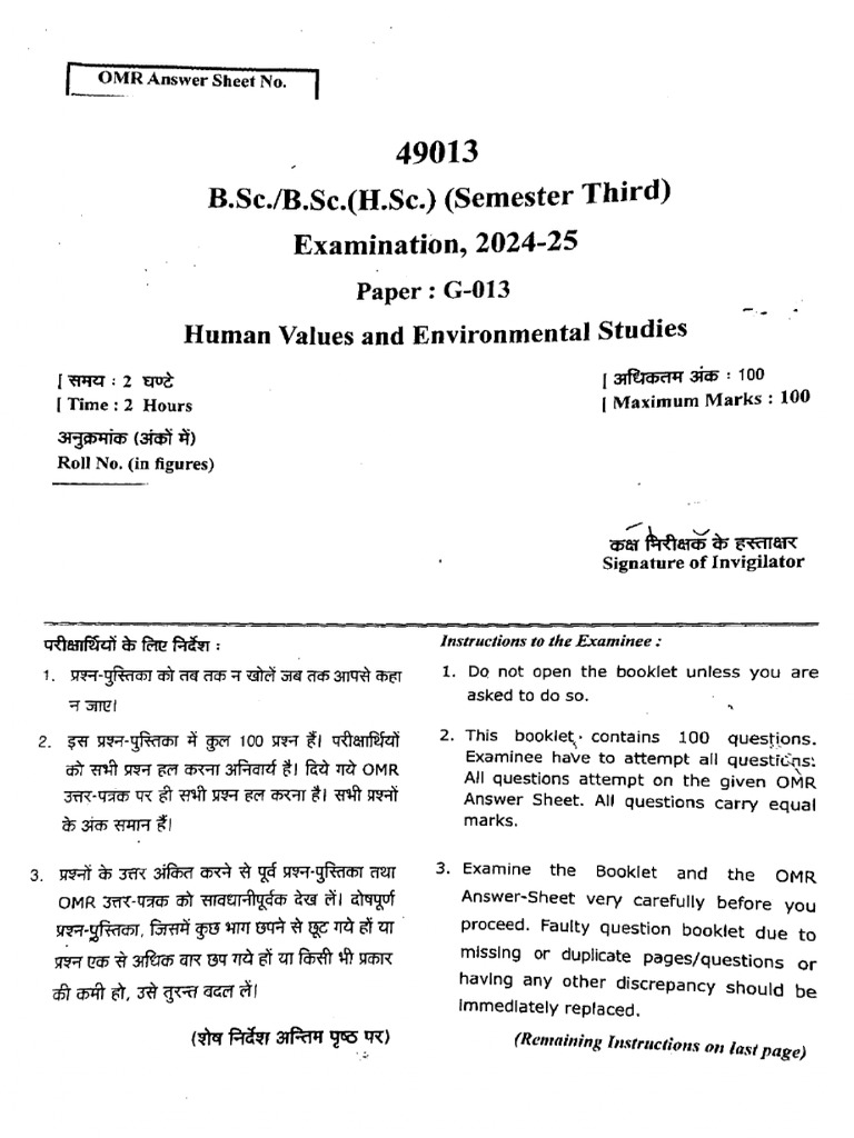 bsc-3-sem-human-values-and-environmental-studies- | PDF
