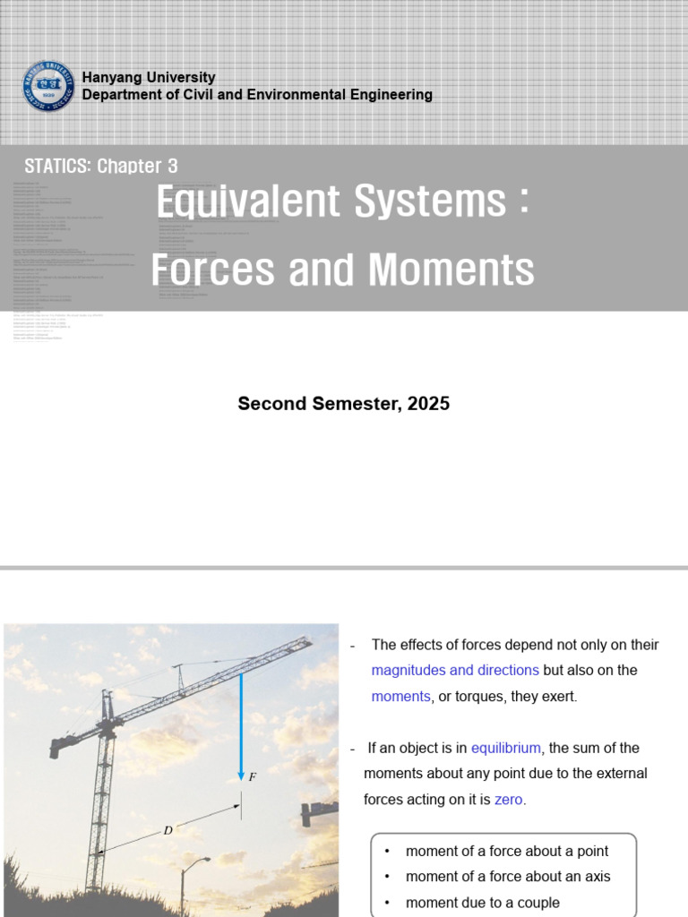 Statics Chap3 Equivalent Systems | PDF | Force | Euclidean Vector