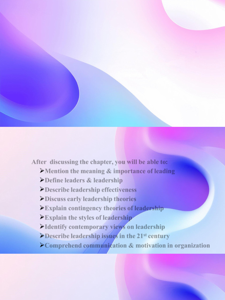Directing & Leadership1 Management Concept | PDF | Leadership ...