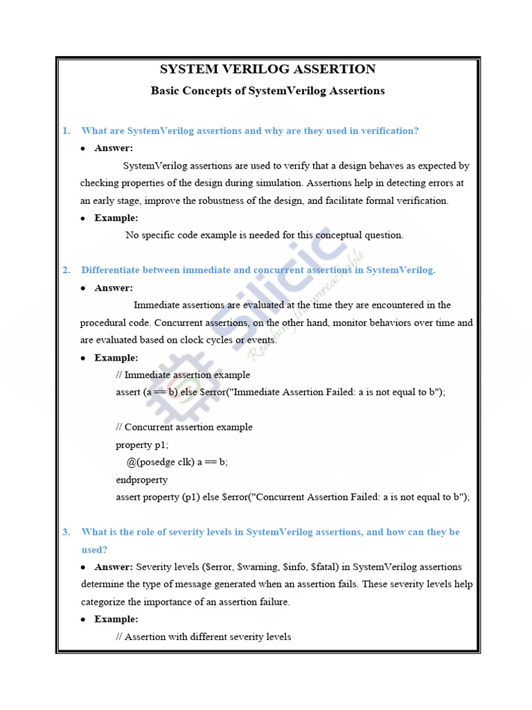 System Verilog Assertion | PDF | Data Transmission | Computer Engineering