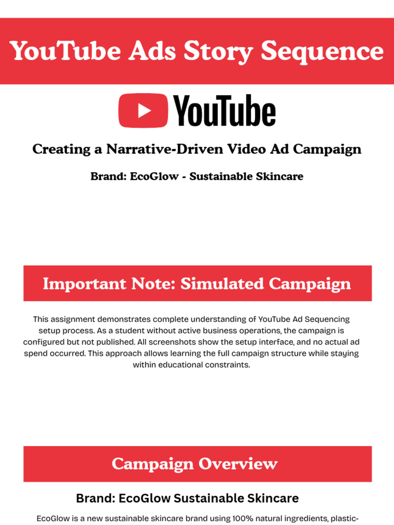 YouTube Ads Story Sequence Youtube | PDF | Brand | Narrative