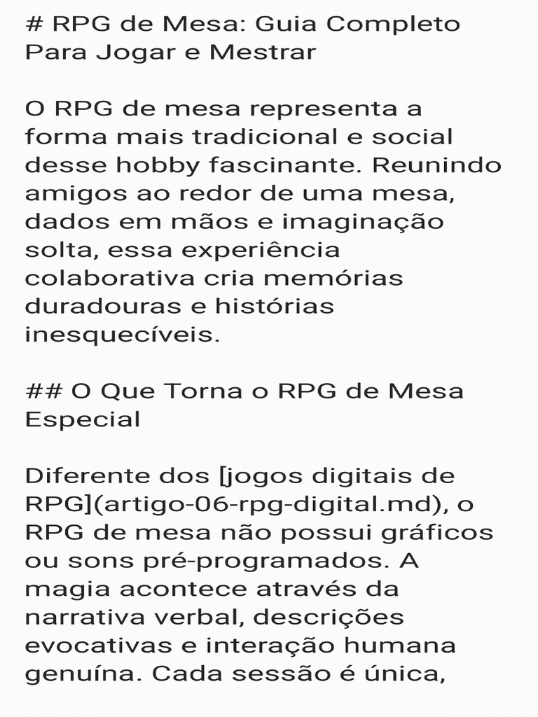 3 RPG Guia Completo para Jogar | PDF