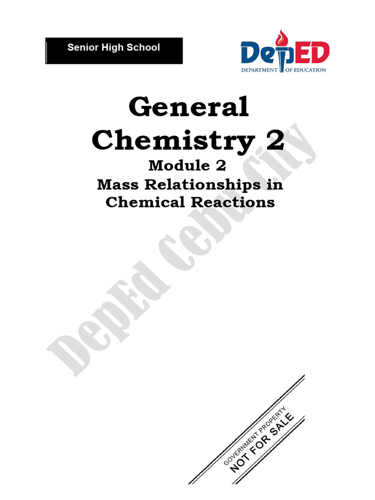 General Chemistry 2 Module 2 2nd Edition 2021 | PDF | Mole (Unit ...