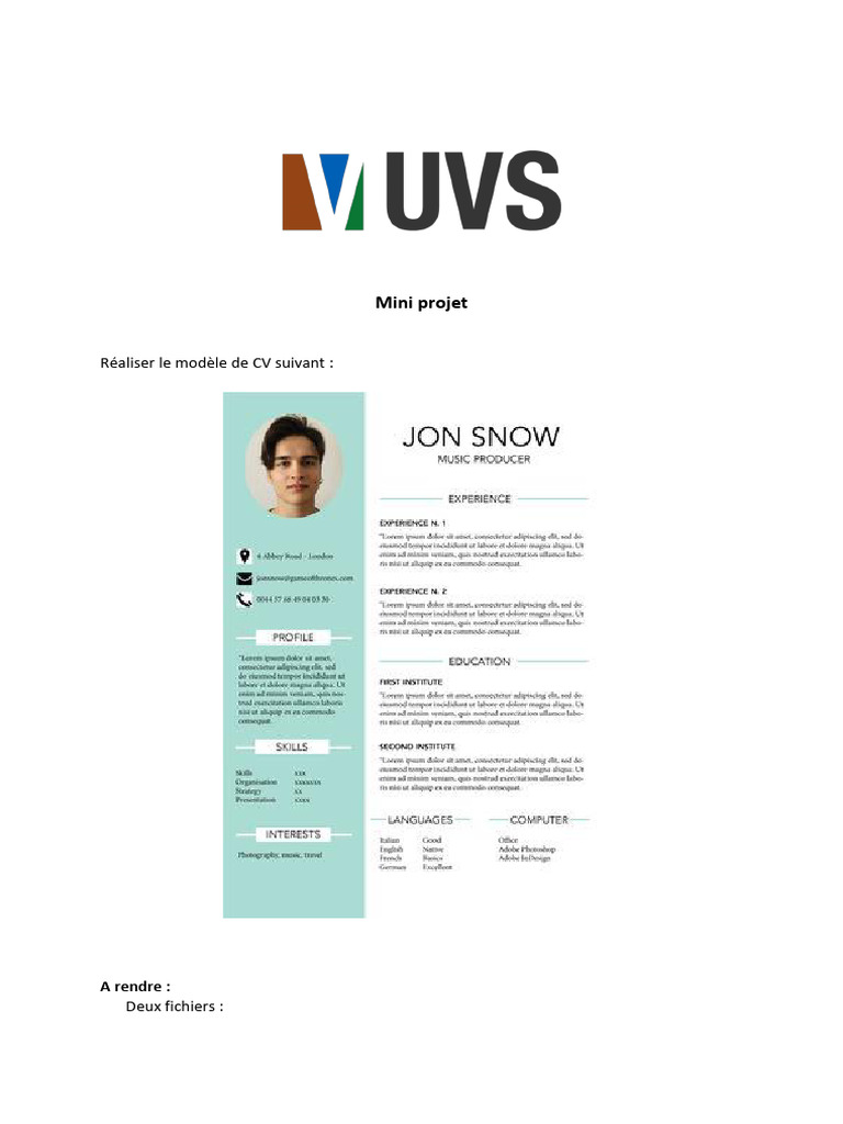 Mini Projet - Sequence1 | PDF