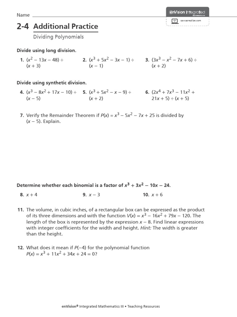 2-4 - Additional Practice PDF | PDF