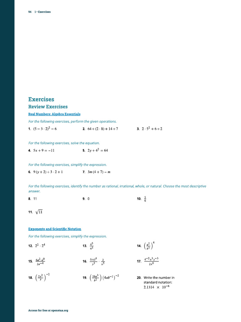 Chapter 1 Review | PDF