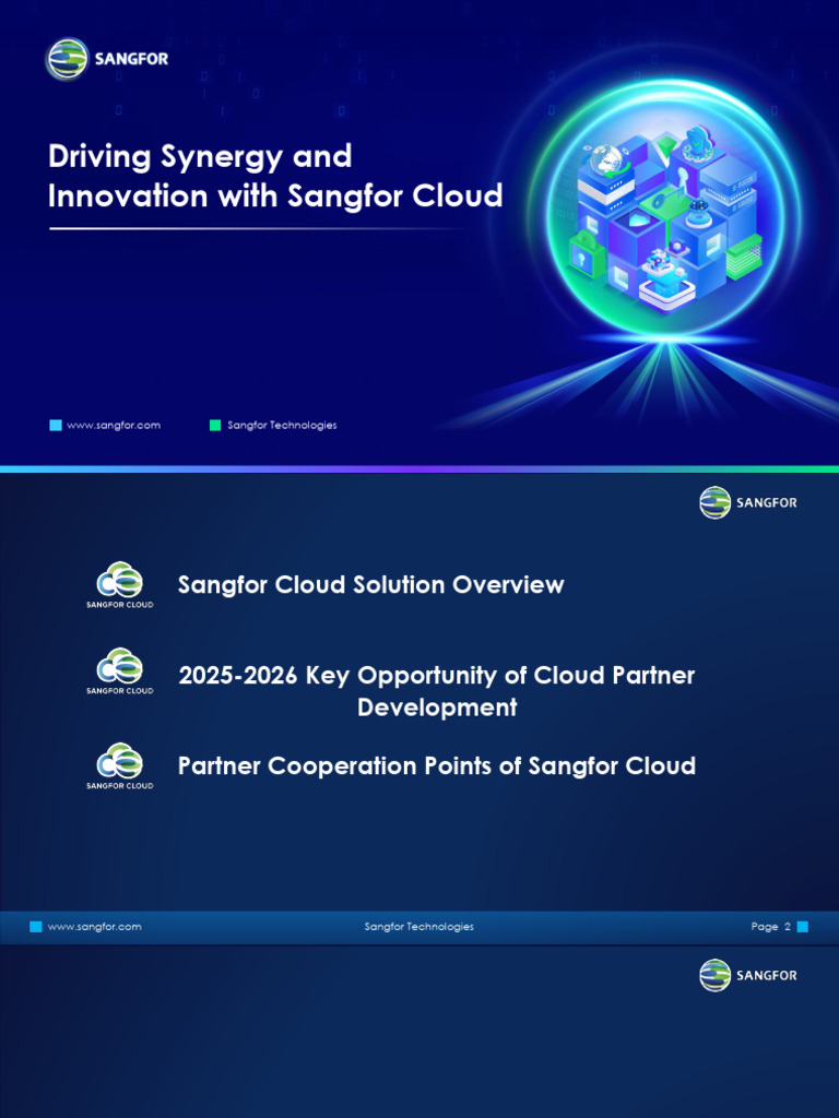 Sangfor Cloud Partner Development-2025 | PDF | Cloud Computing ...