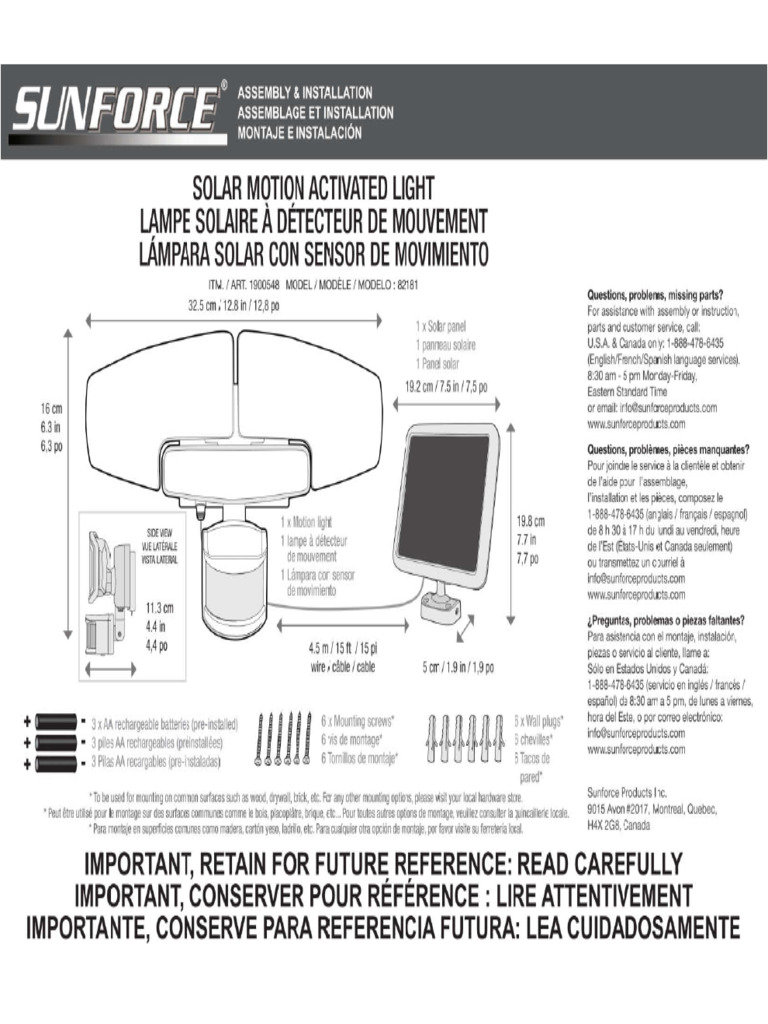 1900548+sunforce Manual | PDF