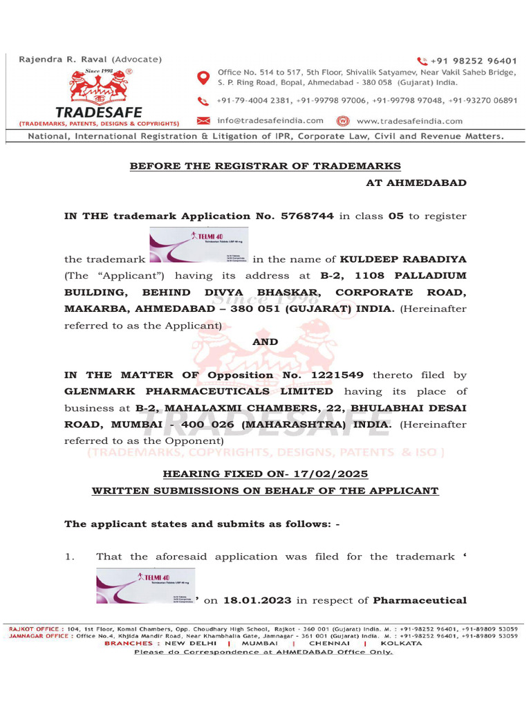 Counter Statement 2 - TM | PDF | Trademark | Common Law