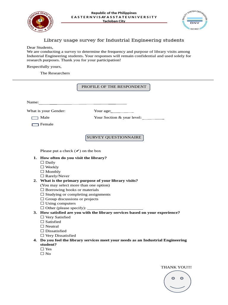 Survey Form | PDF