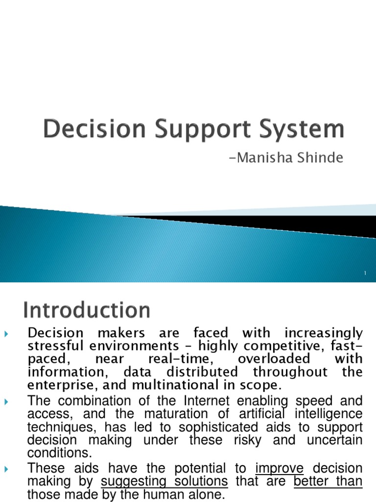 Unit 6 | PDF | Decision Support System | Databases