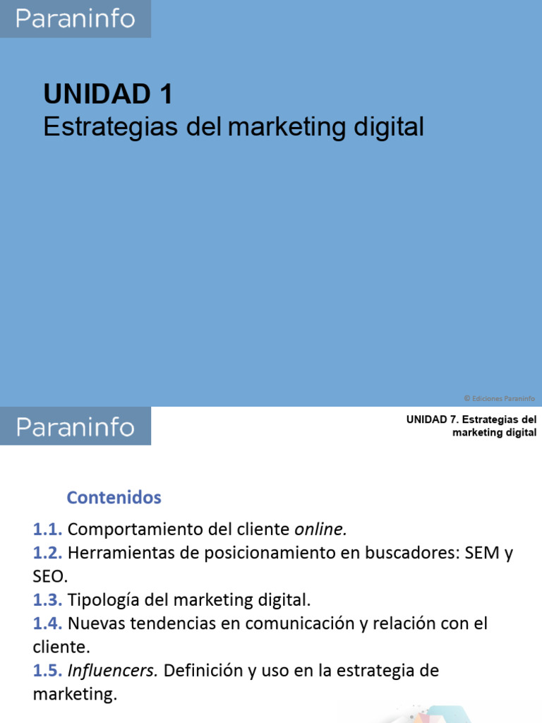 Unidad 1 - Estrategias Del Marketing Digital | PDF | Publicidad digital ...