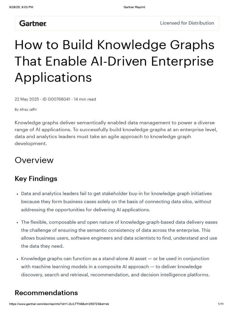 How To Build Knowledge Graphs That Enable AI-Driven Enterprise ...