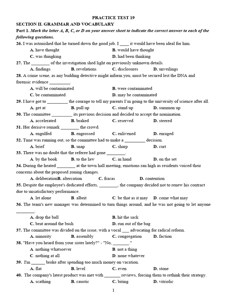 Practice Test 19-23 | PDF | Galaxy | Stars
