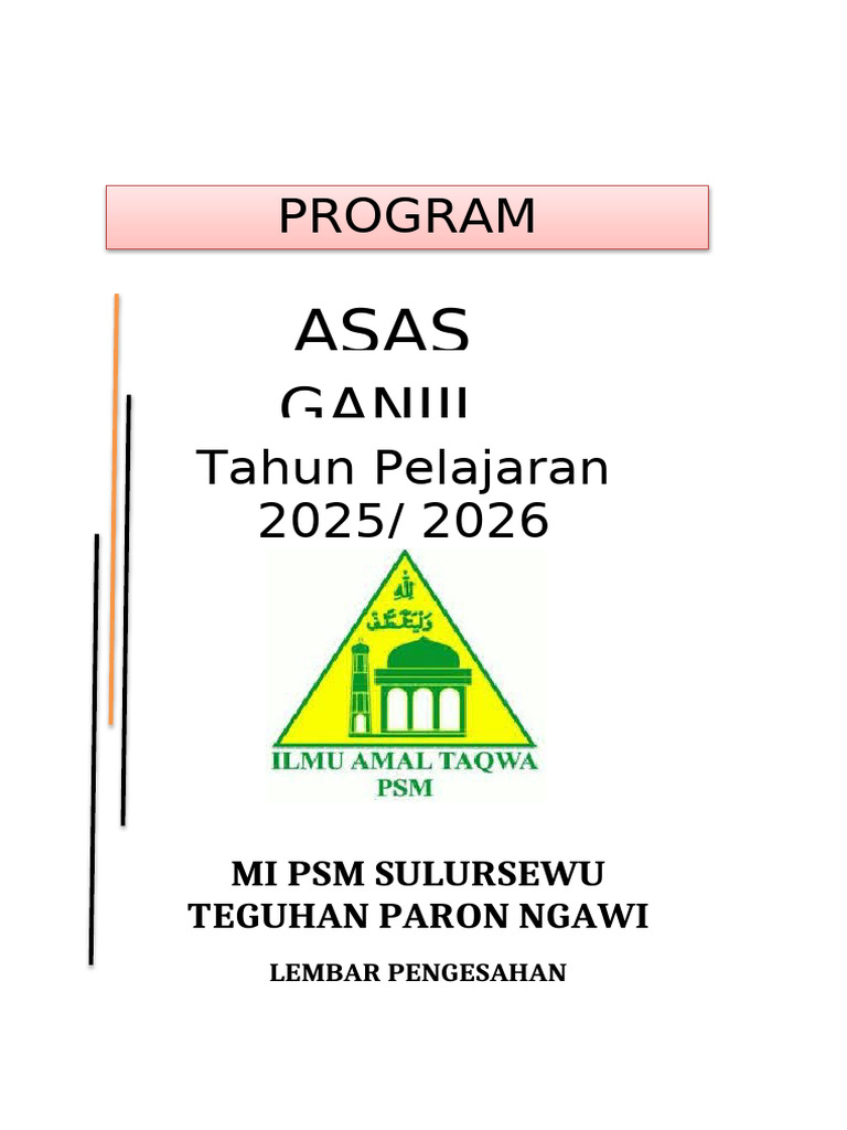 Program Asas Ganjil | PDF