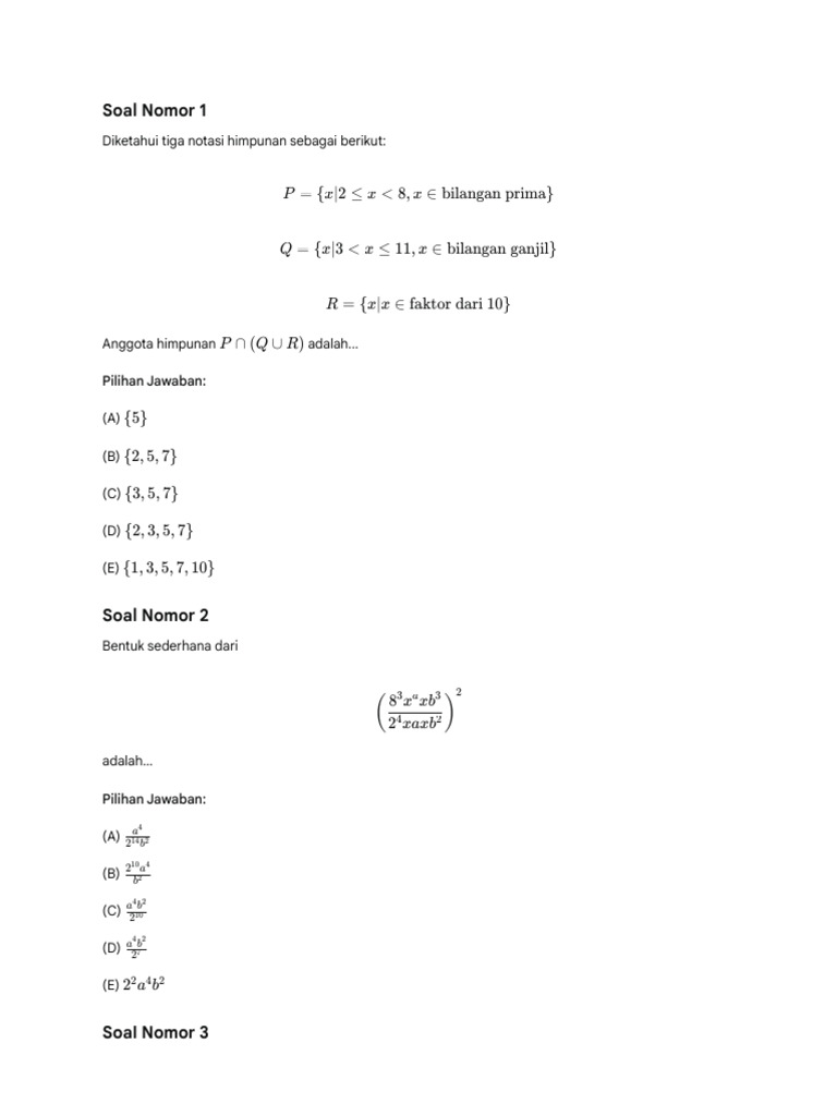 Tka MTK W Aseli (Hampir) Lengkap | PDF