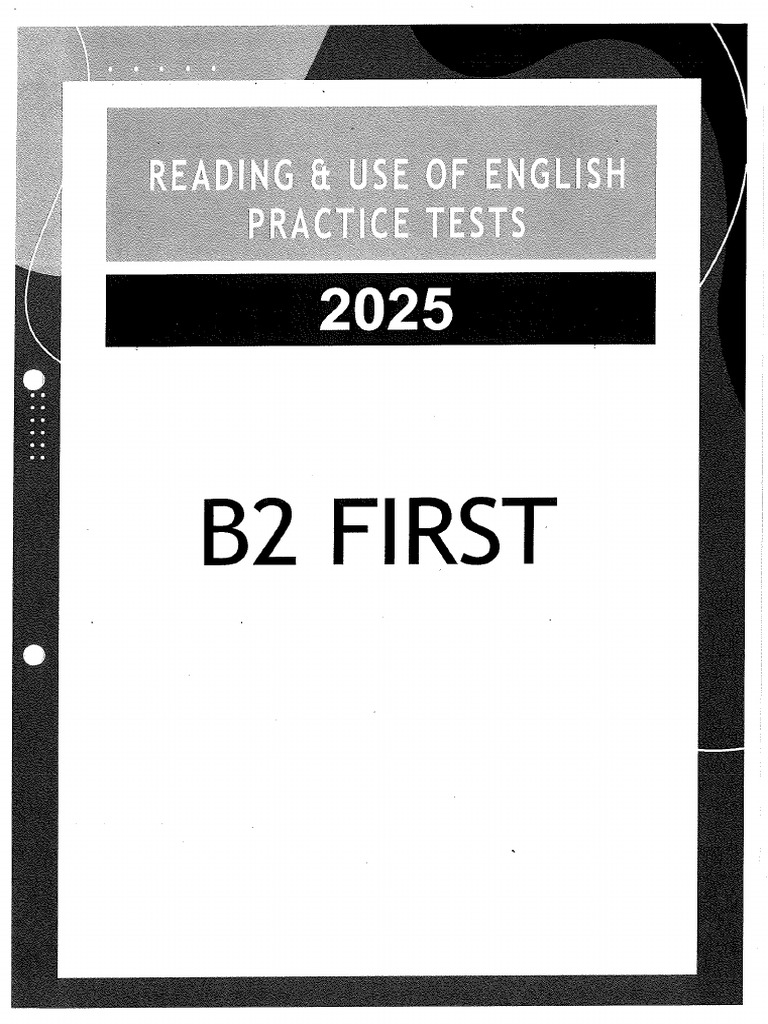 B2 First Practice Tests | PDF