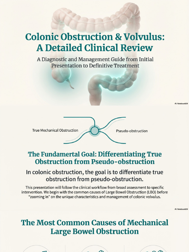 Colonic Volvulus Essentials | PDF