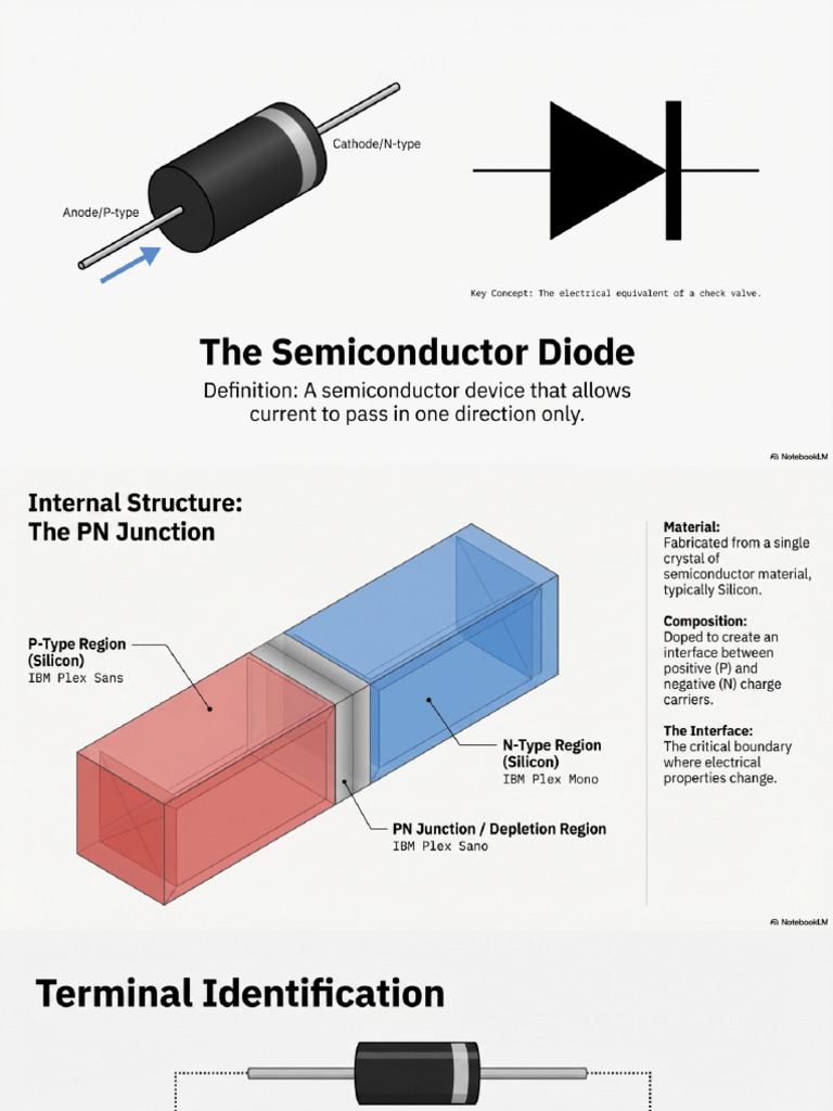 The Semiconductor Diode Structure and Operation | PDF