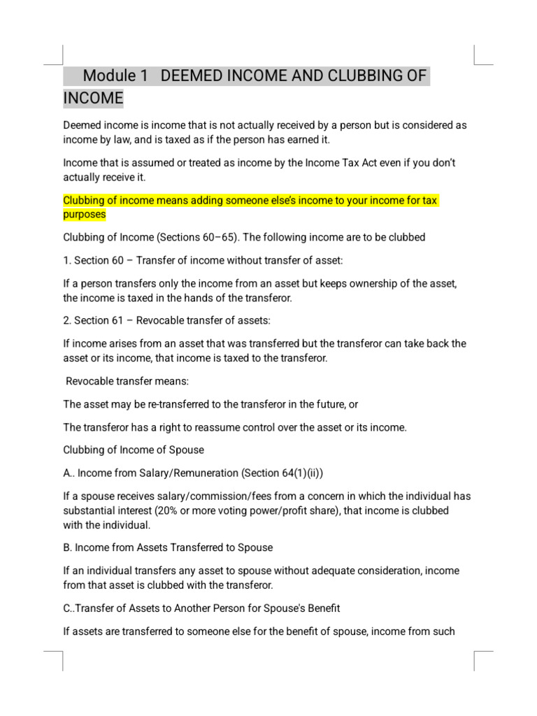 Deemed | PDF | Tax Refund | Taxes