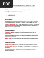 RCC Frame Structure and Plinth Beams | PDF | Column | Beam (Structure)