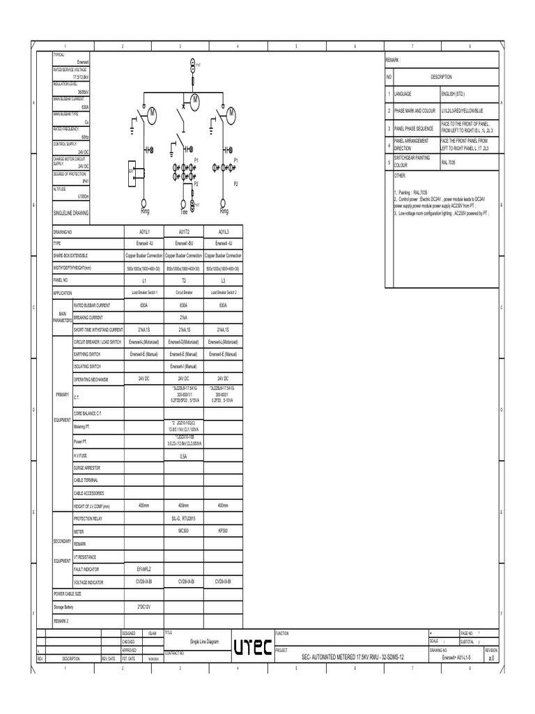 Automated Metering Rmu 2+1 | PDF | Switch | Relay