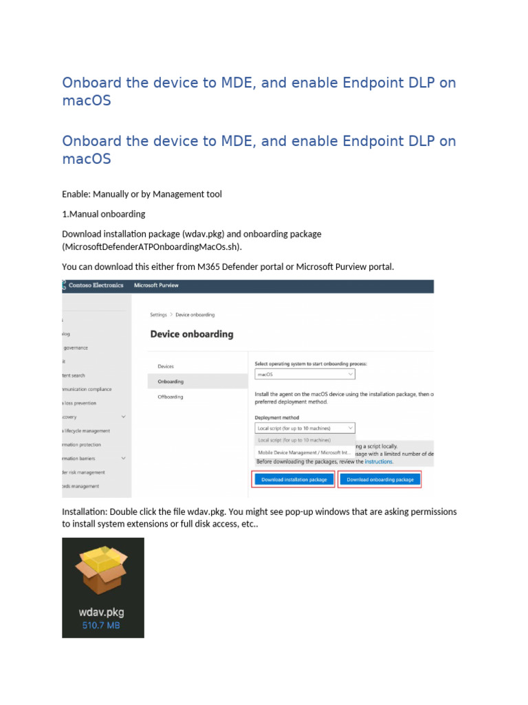 MDE MacOS Onbobarding | PDF | Mac Os | Command Line Interface