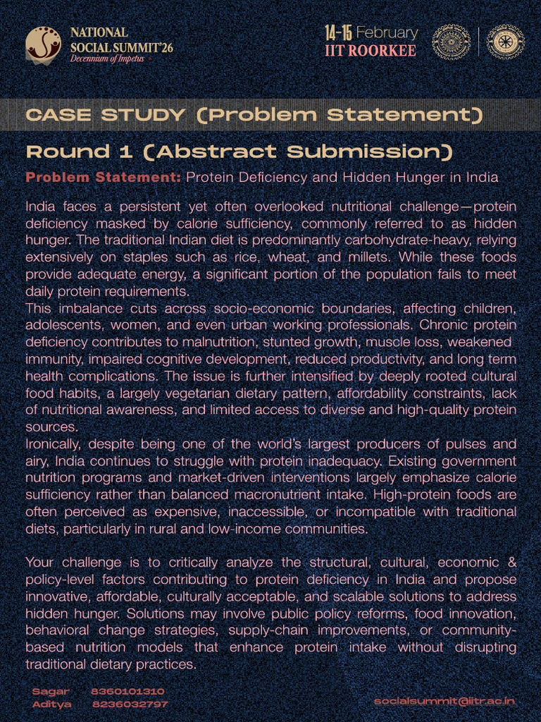 IIT Roorkee Problem Statement | PDF | Nutrition | Diet & Nutrition