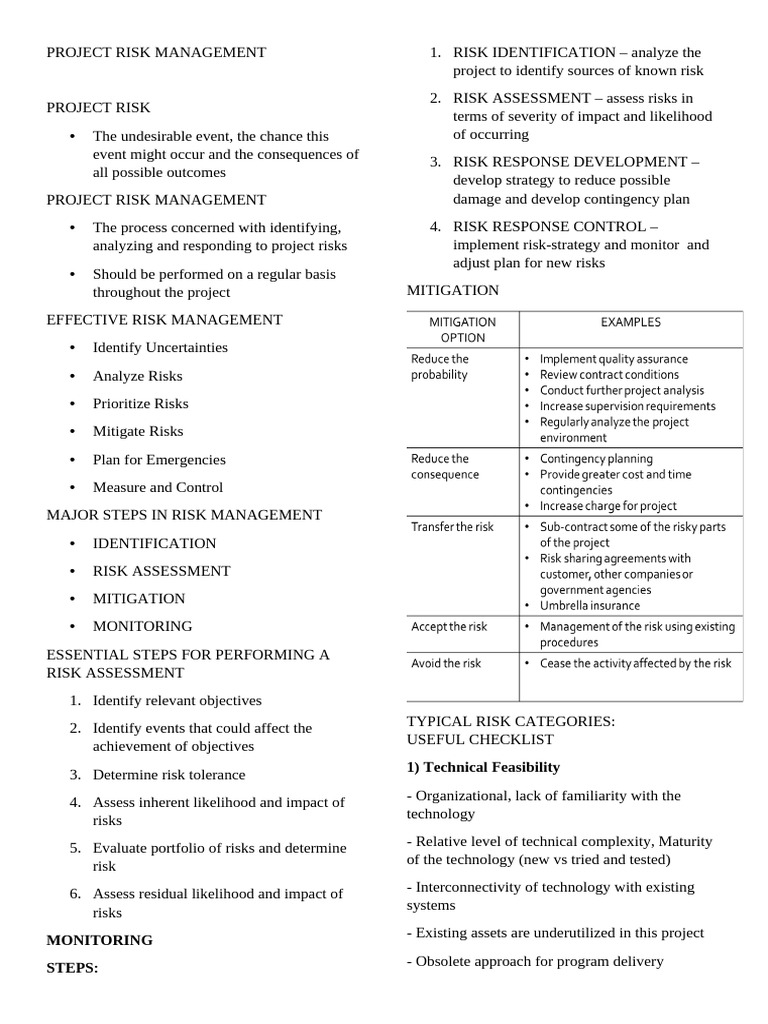 Project Risk Management | PDF | Risk | Risk Management